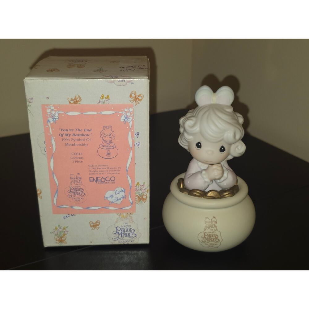 Precious Moments Enesco “You’re The End Of My Rainbow” 1994 Club Figurine C0014